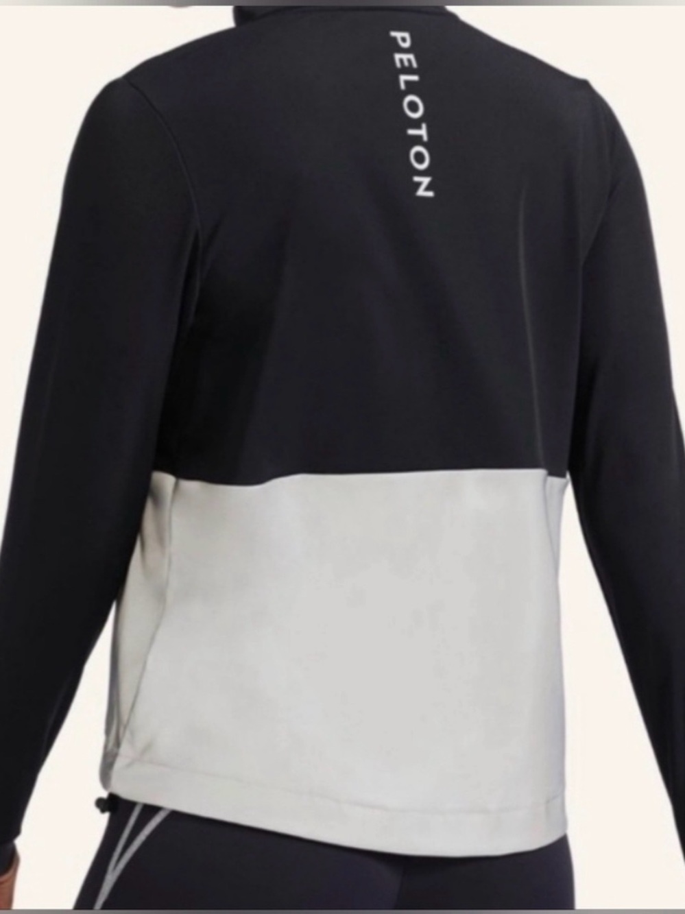 Peloton Black and White Colorblock Utility Jacket - Picture 4 of 8